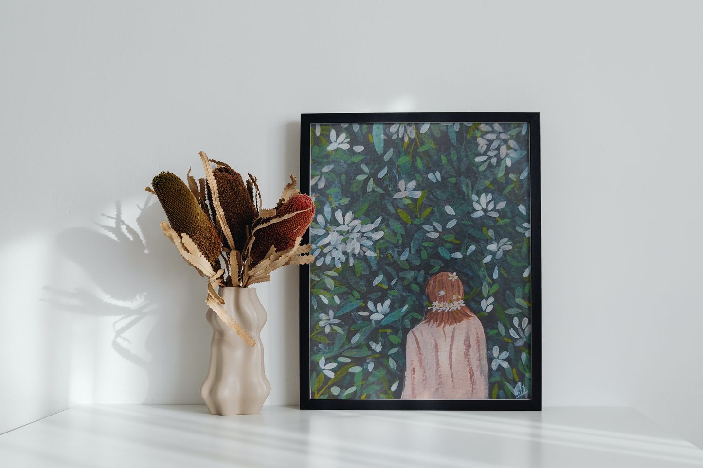 Beautiful Hand painting Framed