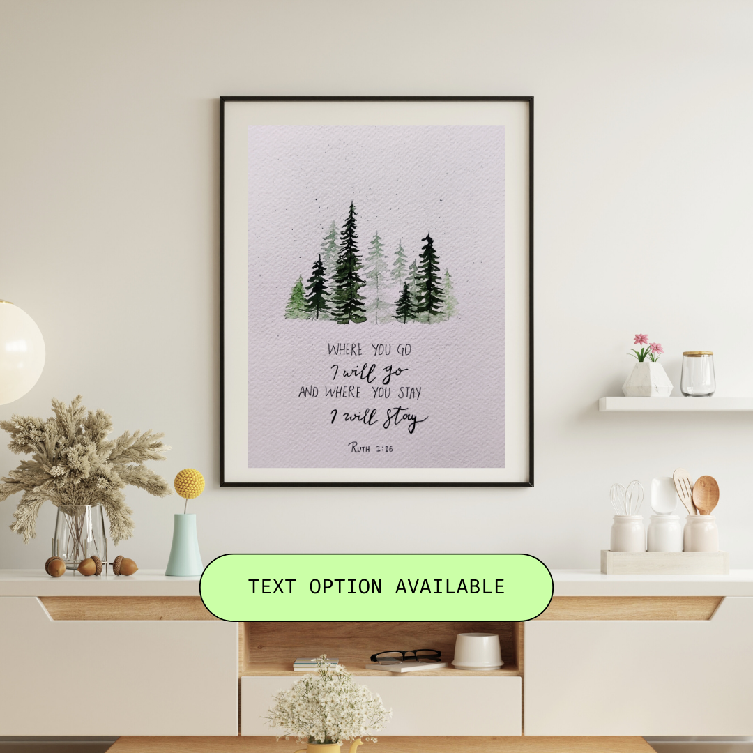 Scenic Uplifting motivational painting with Text