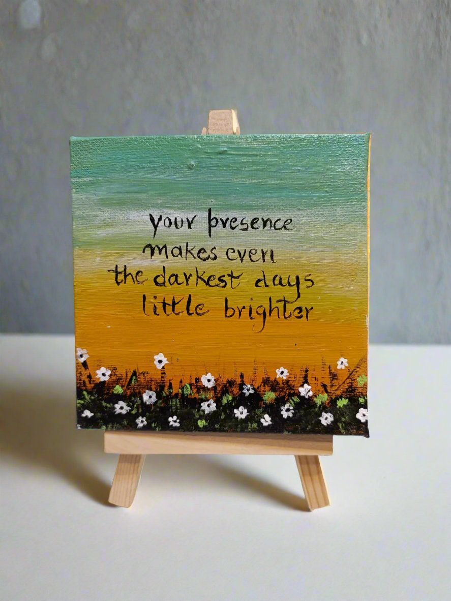 Uplifting Mini Canvas for Work Desk
