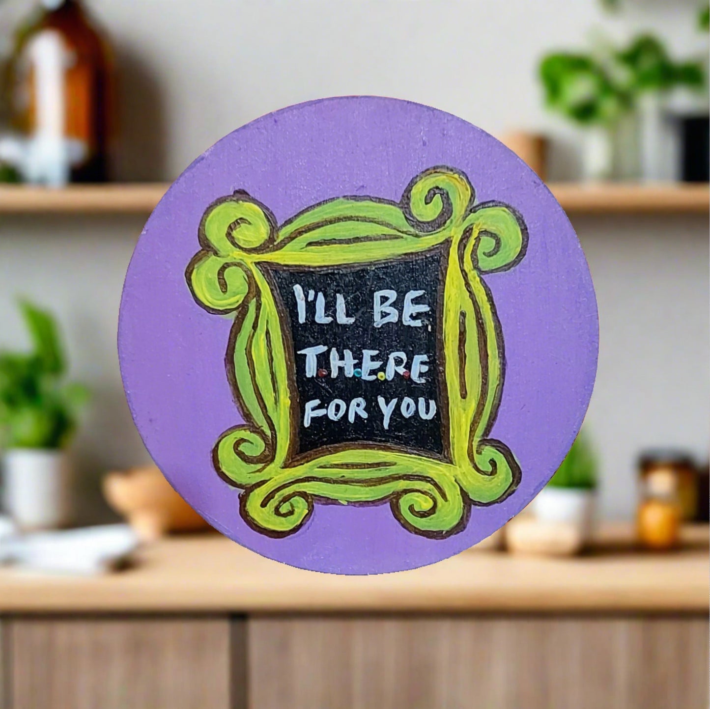 Hand Painted friends theme Fridge Magnet