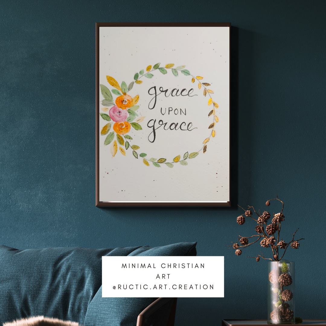 Graceful Minimal uplifting Art work with Frame