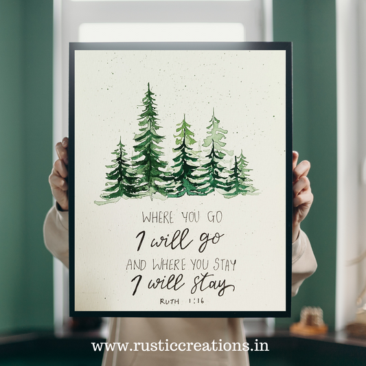 Scenic Uplifting motivational painting with Text