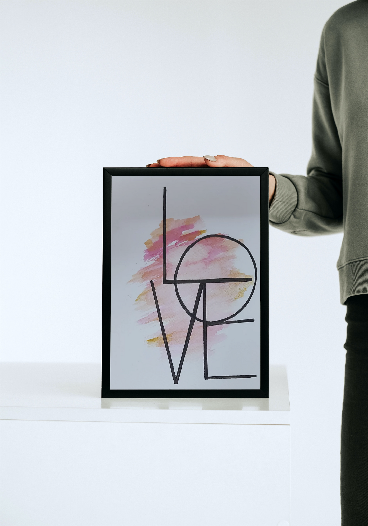 Love inspired painting ( Framed )