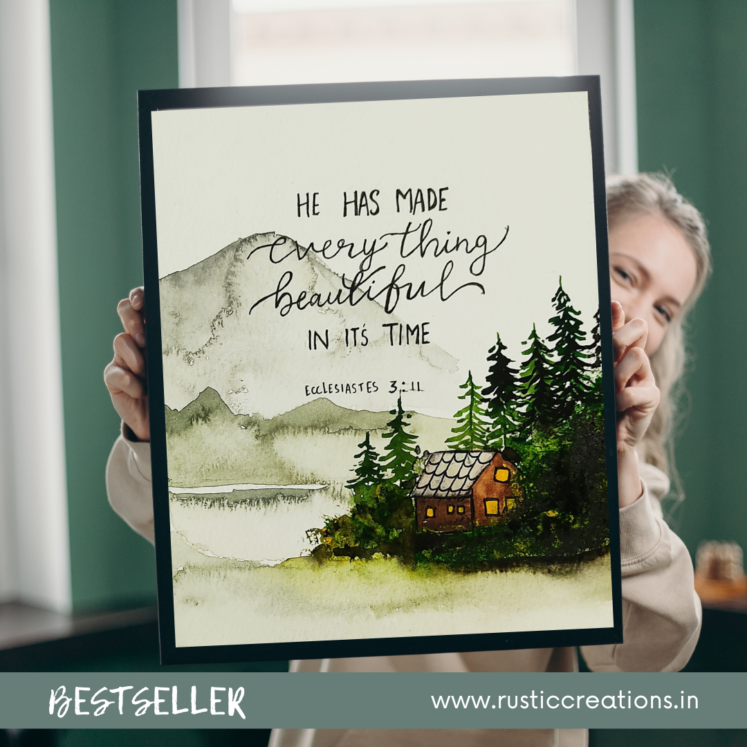 Bestseller Beautiful painting with Meaningful Text