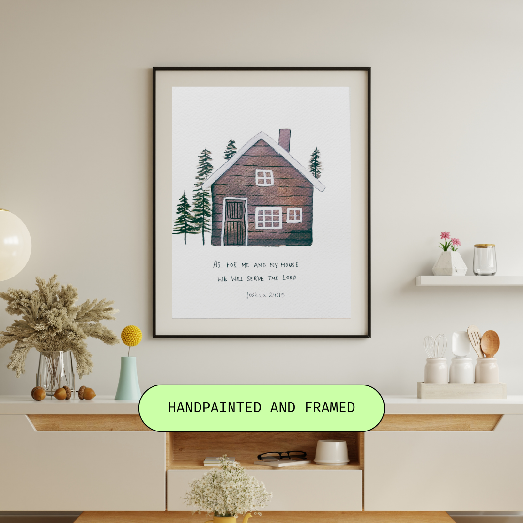 Minimal  Home Decor Art piece with Wooden Frame (Text option  available)
