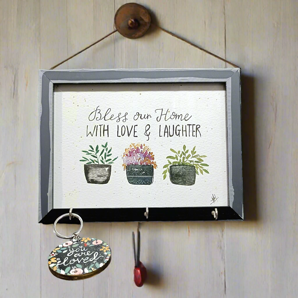 Handpainted Keychain Holder with Keychain (Free)