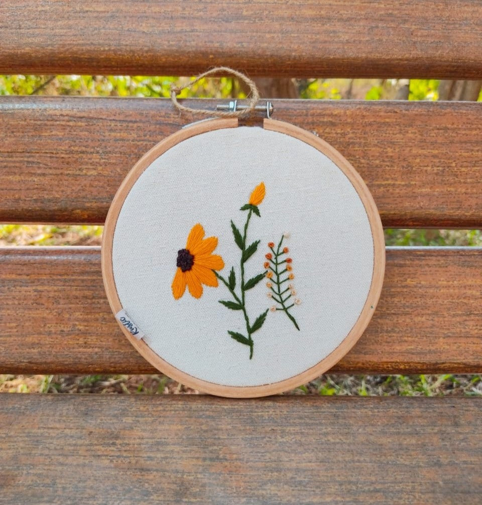 Beautiful Hand Embroidered Hoops for Wall Hangings.