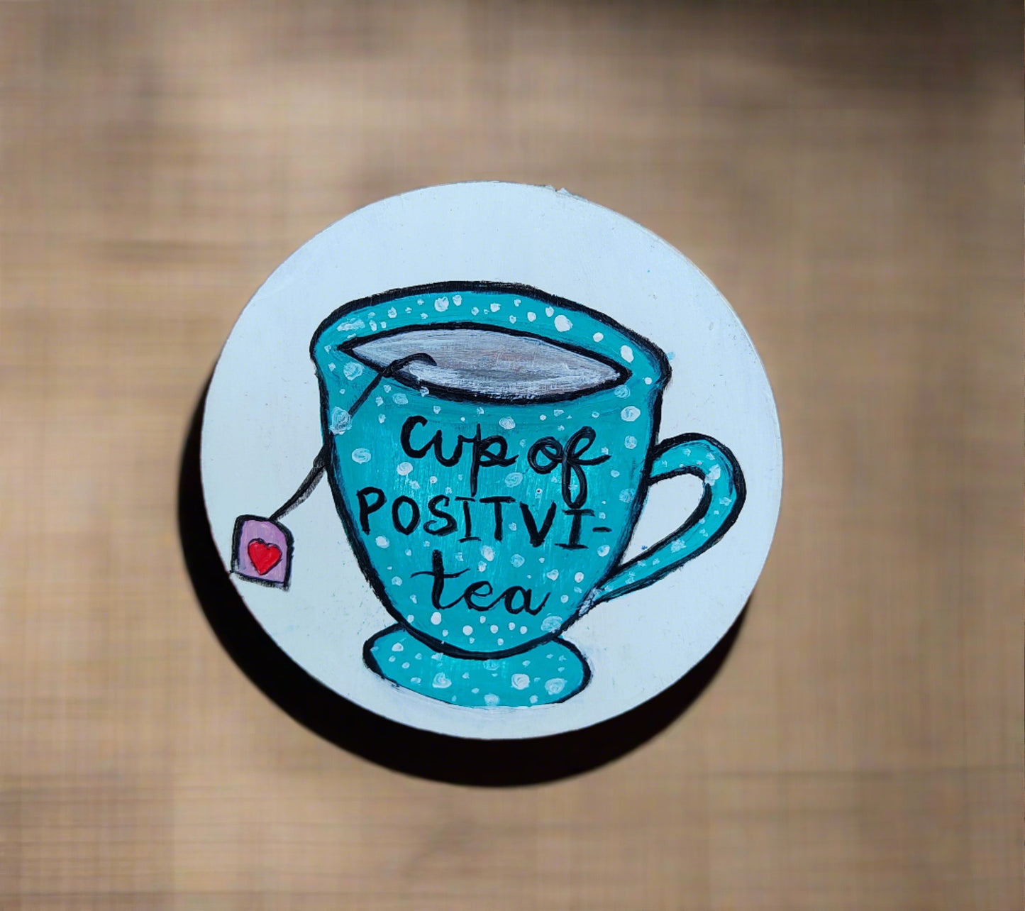 Tea Lover HandPainted  Magnet