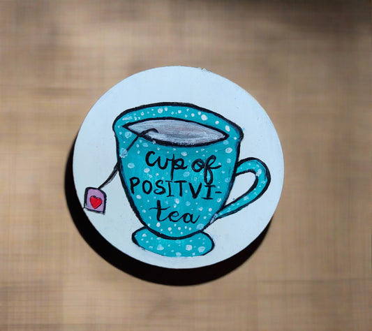 Tea Lover HandPainted  Magnet