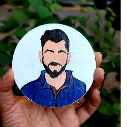 Virat Kholi Handpainted Magnet.