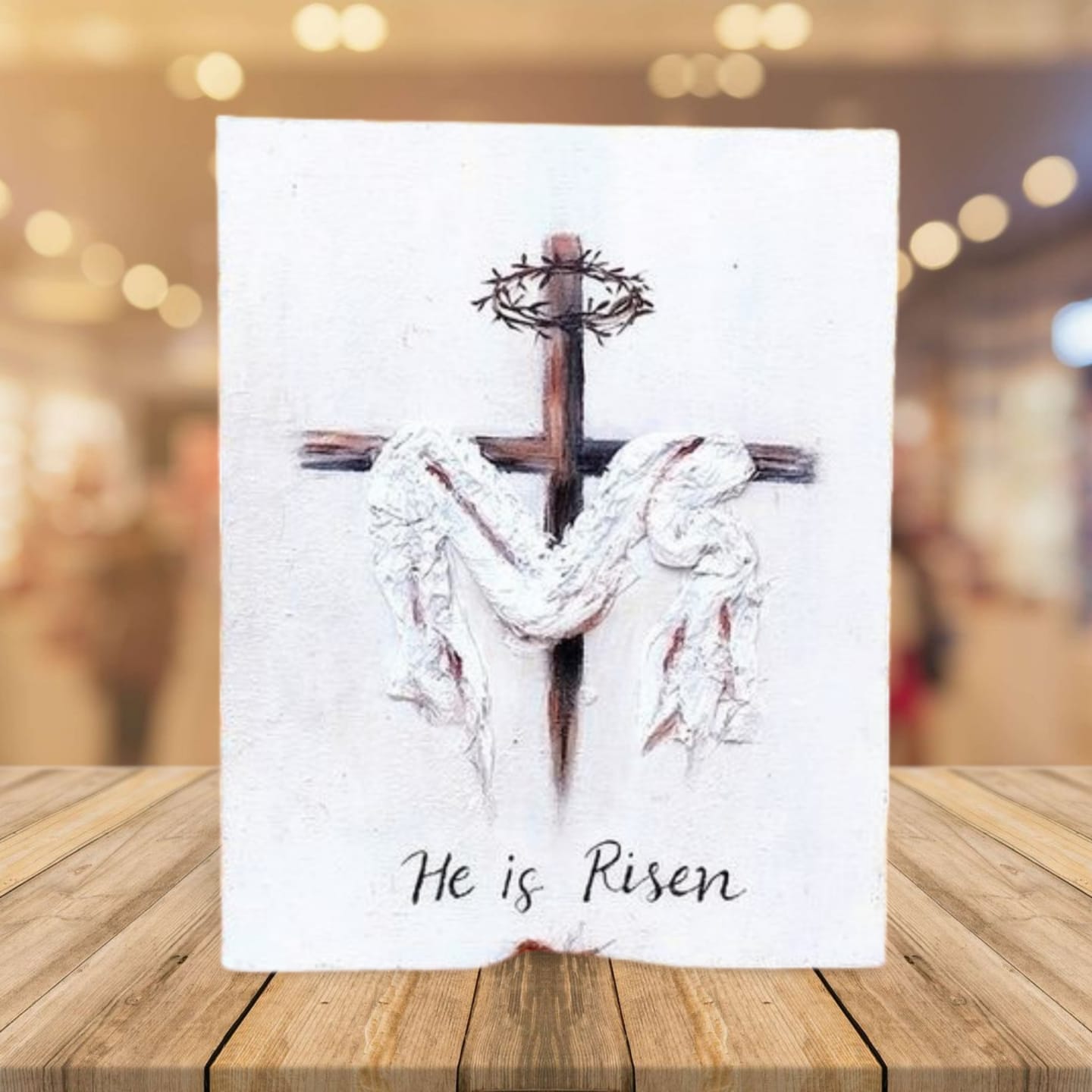 3D Easter canvas Artwork symbolizing the death and resurrection of Jesus