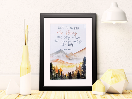 Wait for the Lord Painting